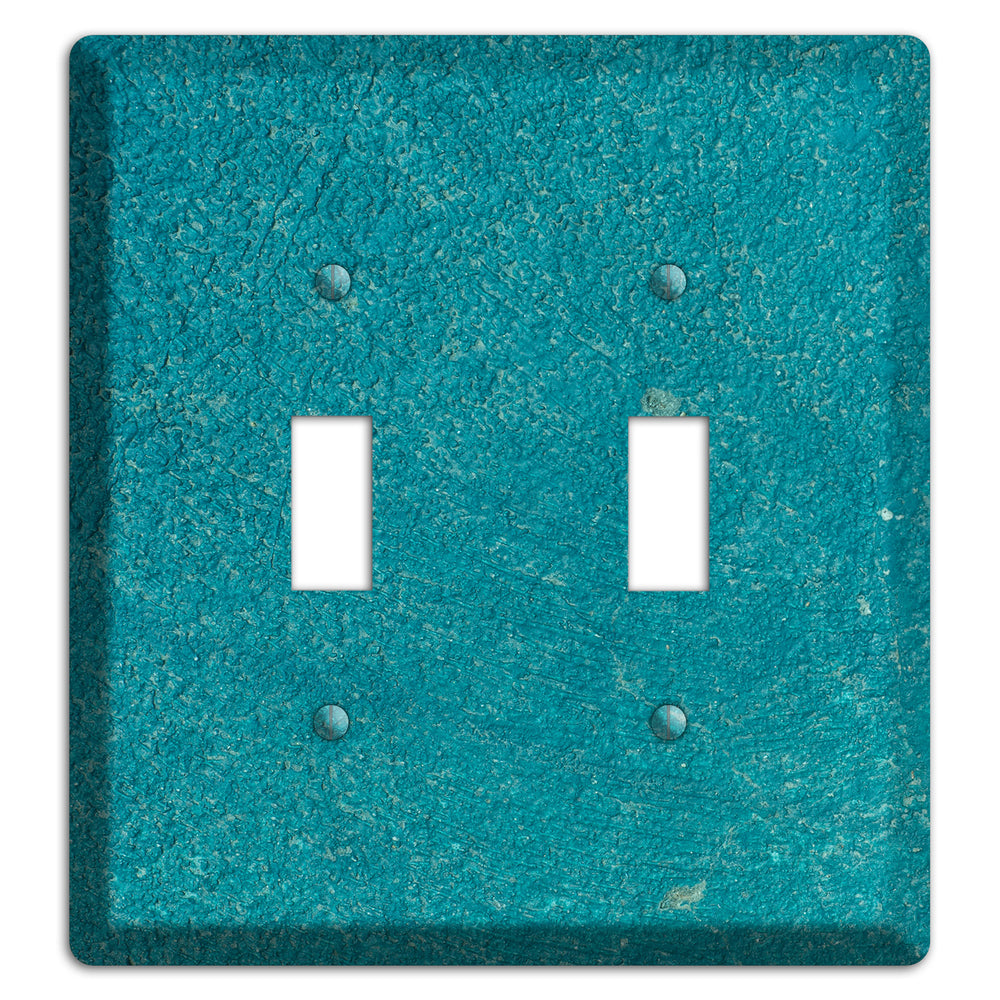 Teal concrete 2 Toggle Wallplate