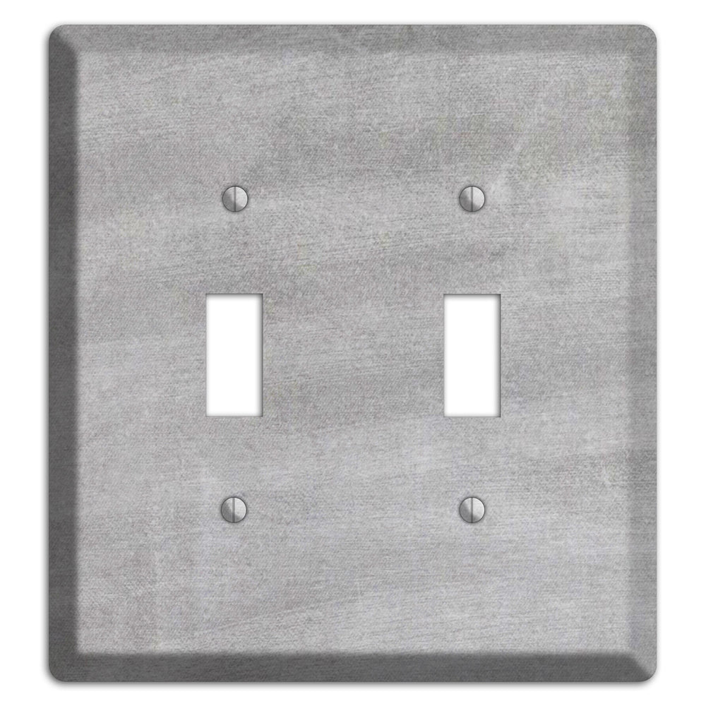 Chalk Light Grey 2 Toggle Wallplate