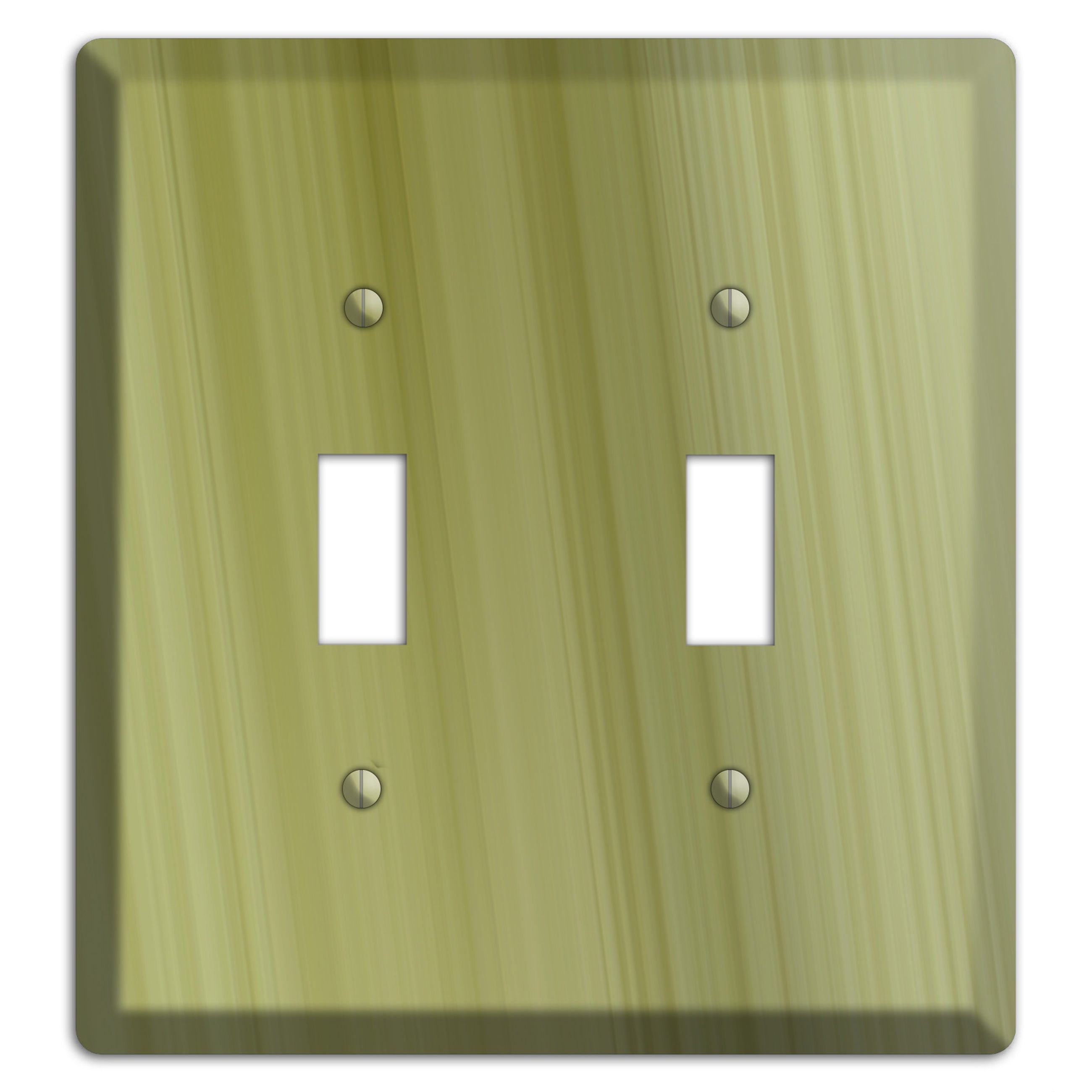 Olive Ray of Light 2 Toggle Wallplate