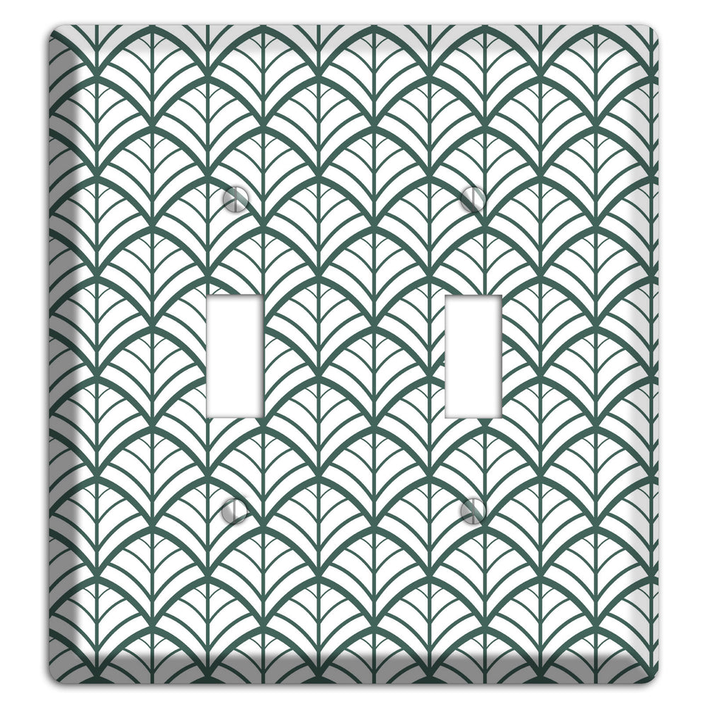 Leaves Style U 2 Toggle Wallplate