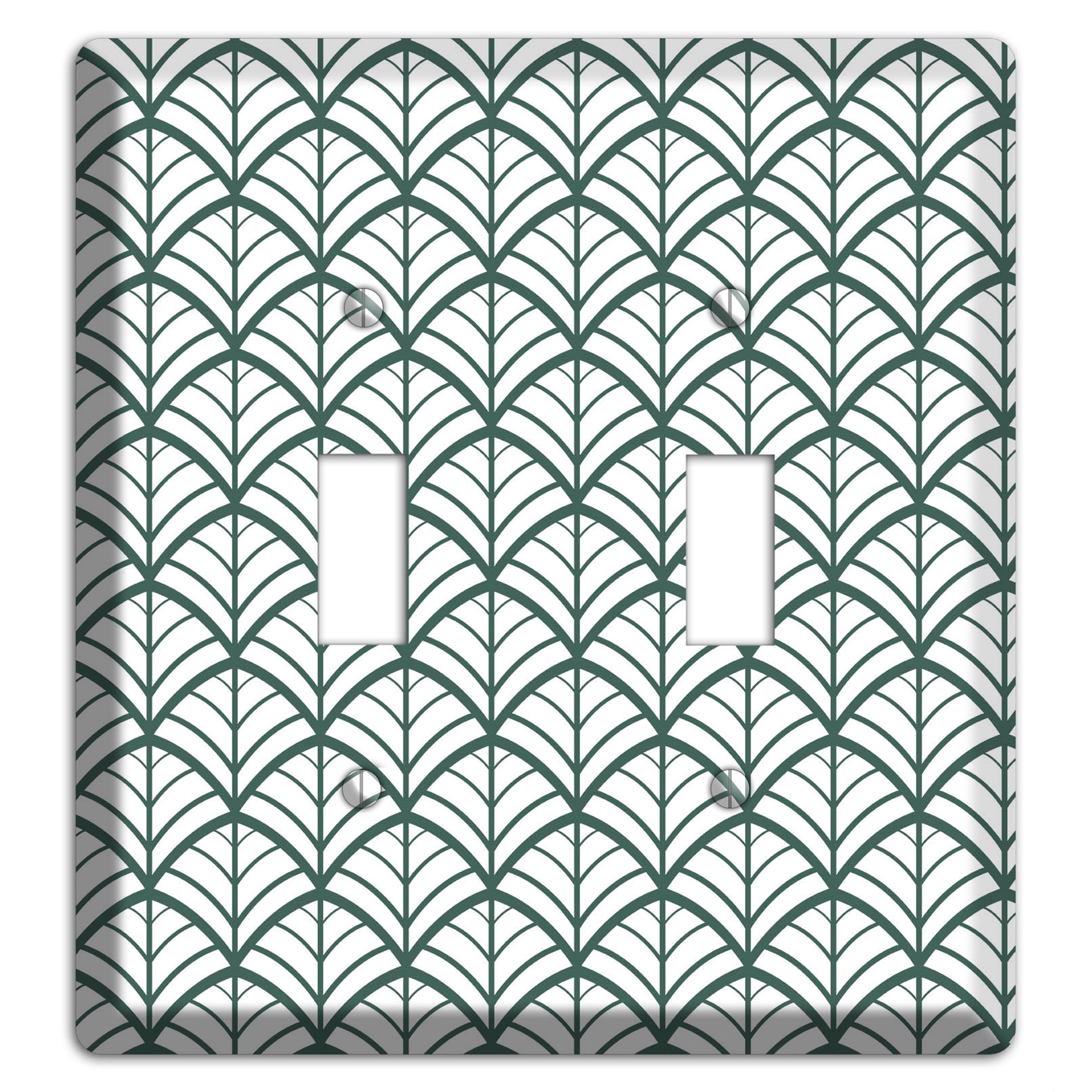 Leaves Style U 2 Toggle Wallplate