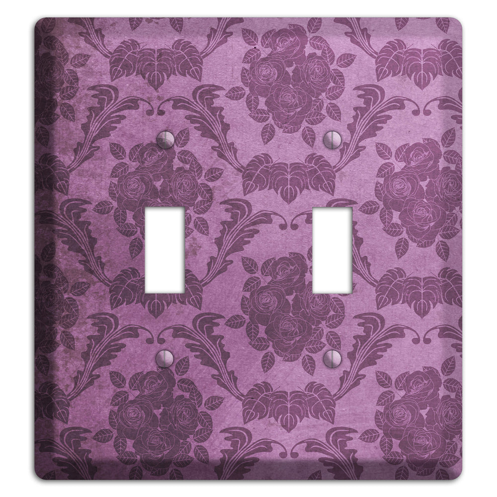 Bouquet Vintage Rose Damask 2 Toggle Wallplate