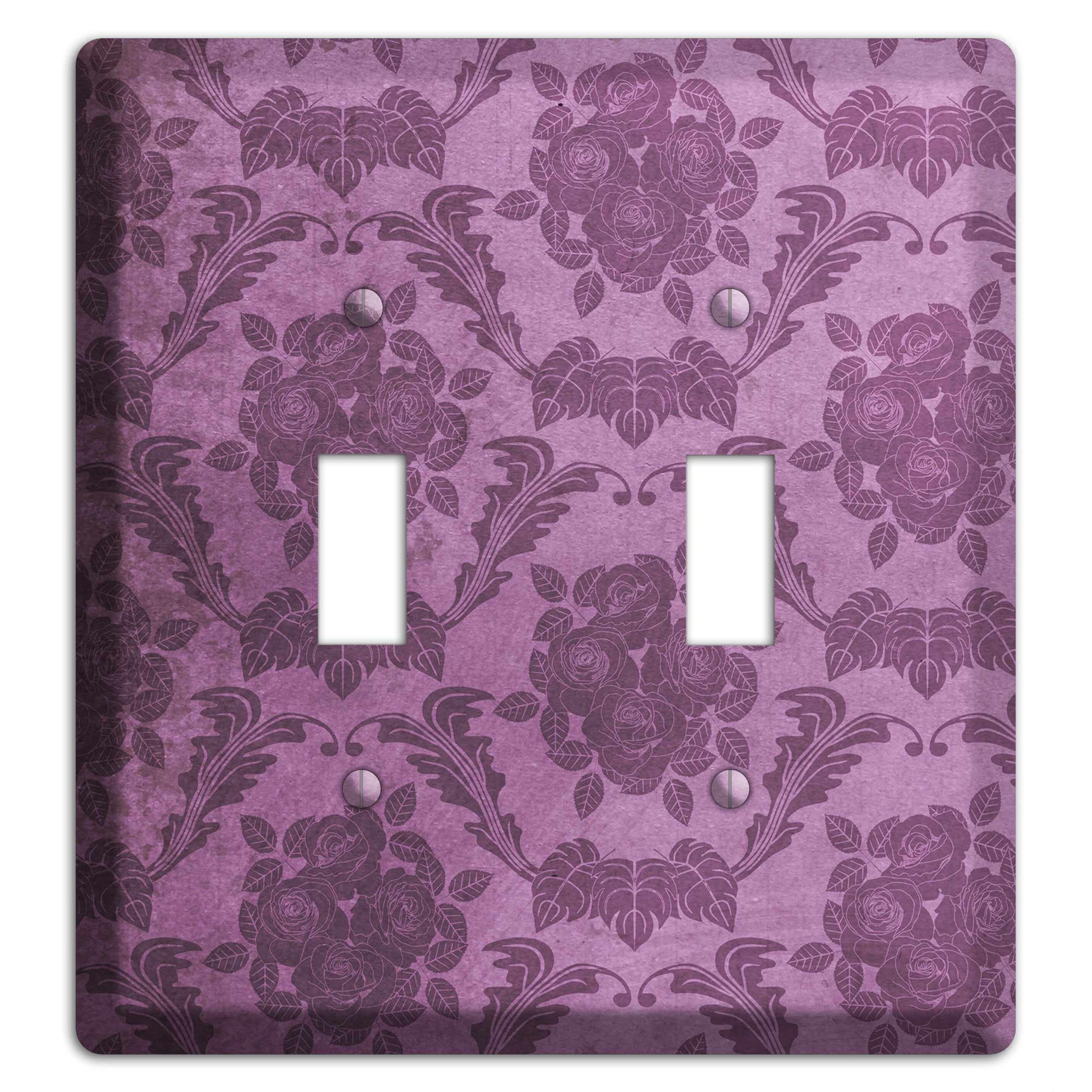 Bouquet Vintage Rose Damask 2 Toggle Wallplate