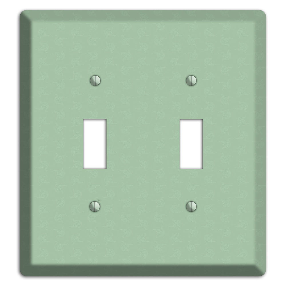 Sage Tiny Cartouche 2 Toggle Wallplate
