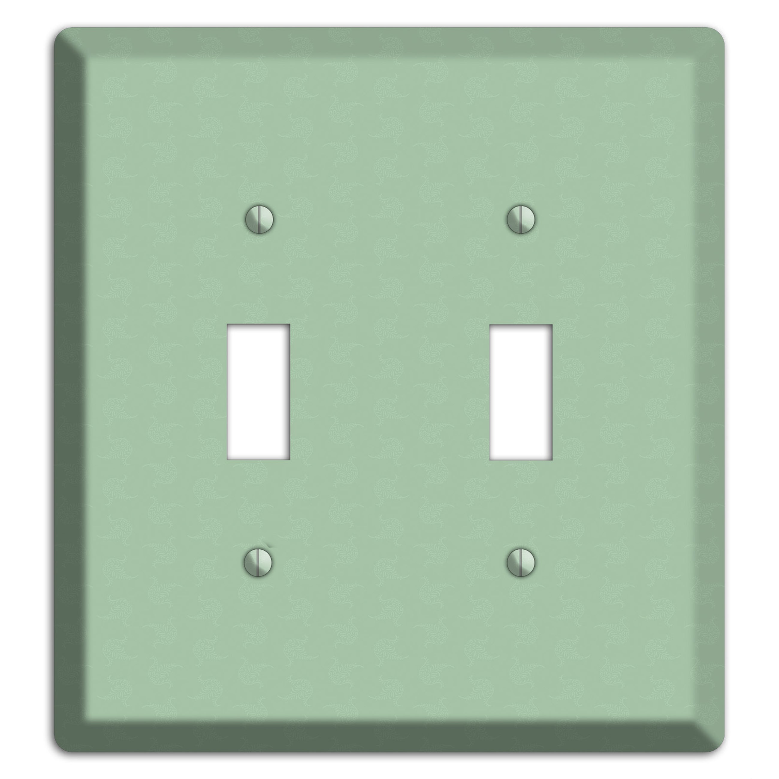 Sage Tiny Cartouche 2 Toggle Wallplate