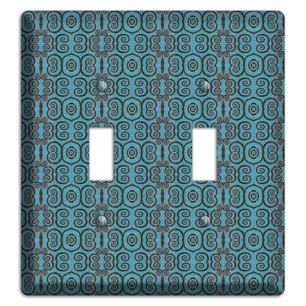 Blue Tapestry 2 Toggle Wallplate
