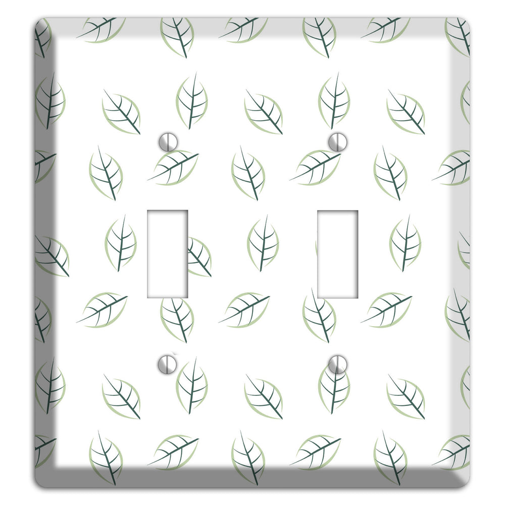 Leaves Style DD 2 Toggle Wallplate