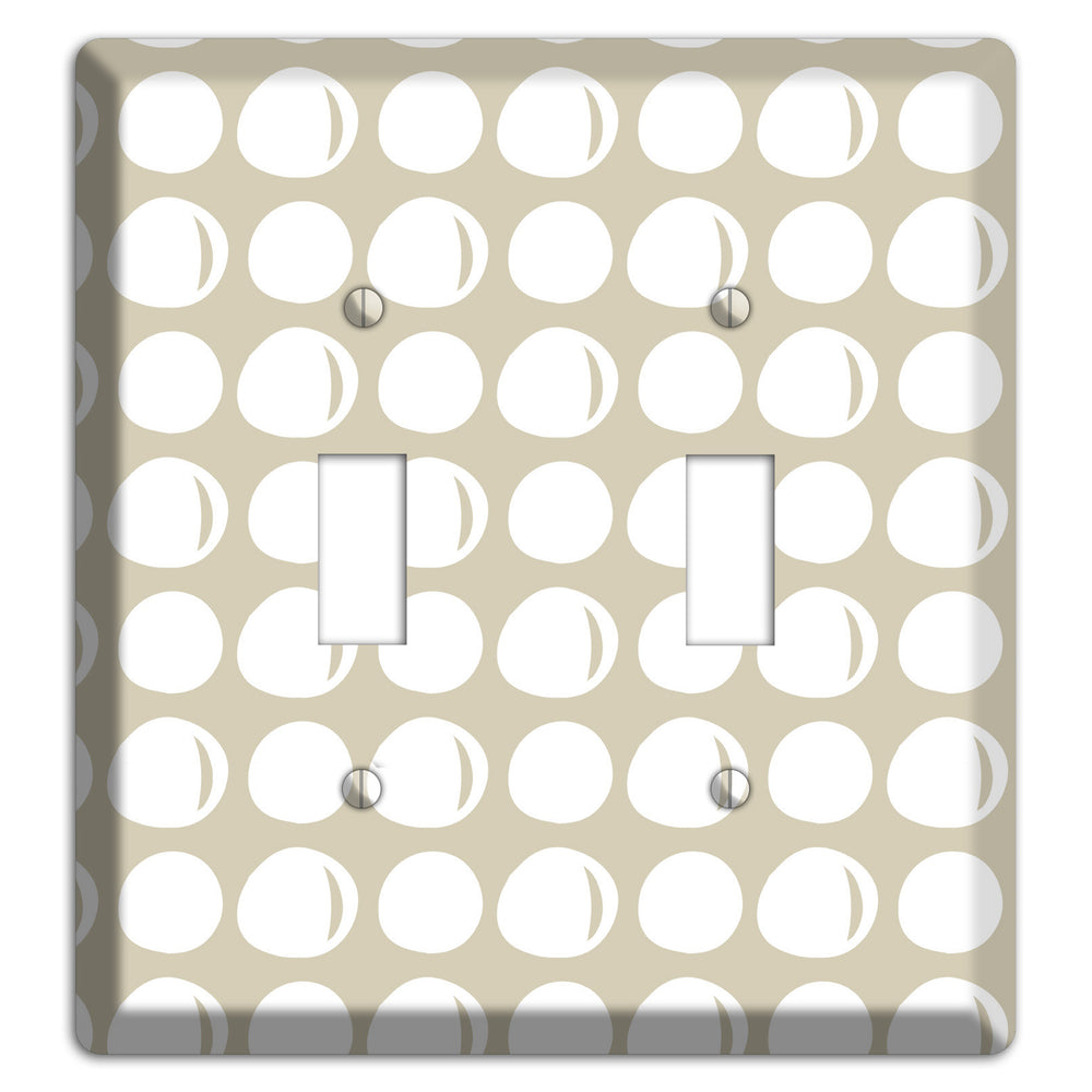 Simple Scandanavian Style KK 2 Toggle Wallplate