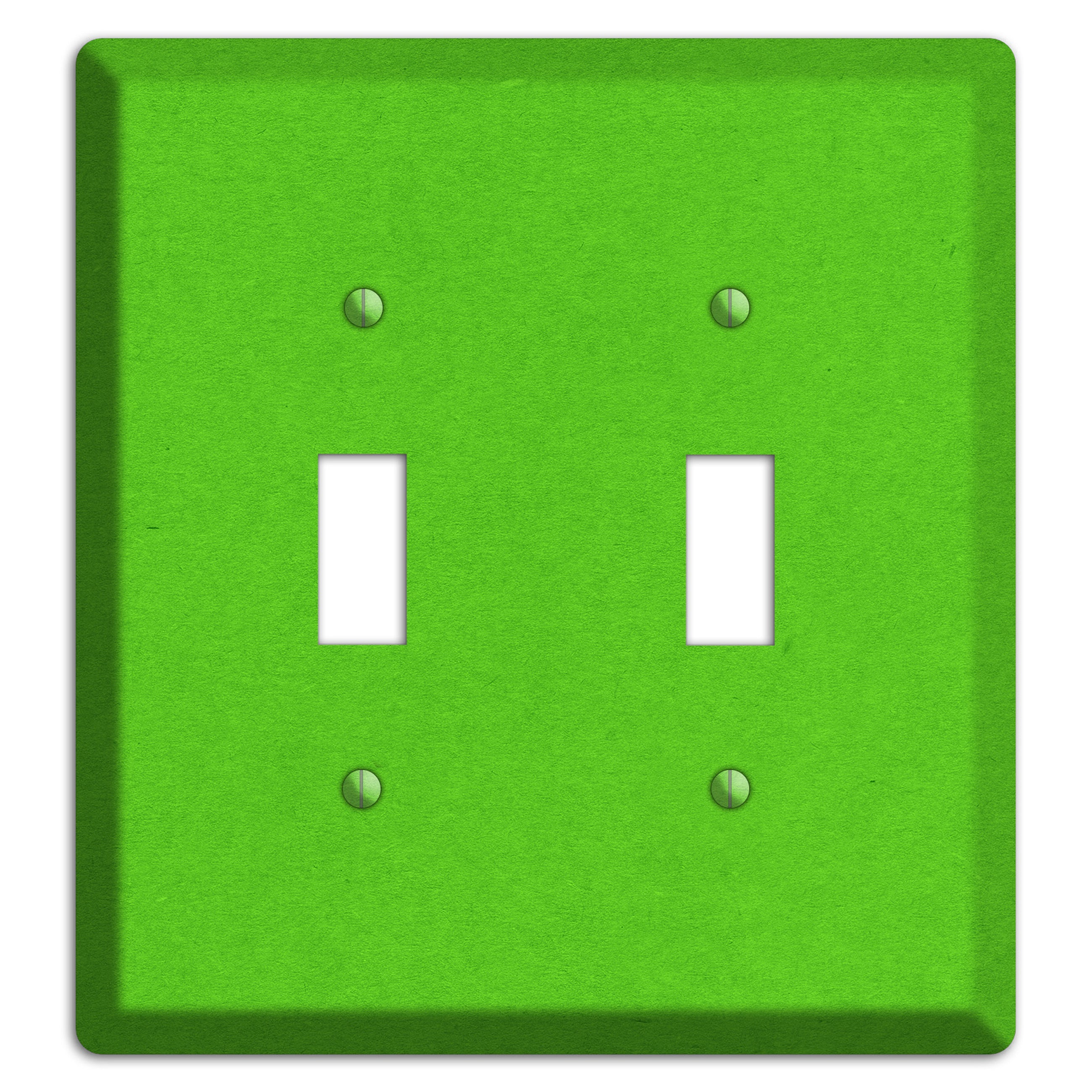Kelly Green Kraft 2 Toggle Wallplate