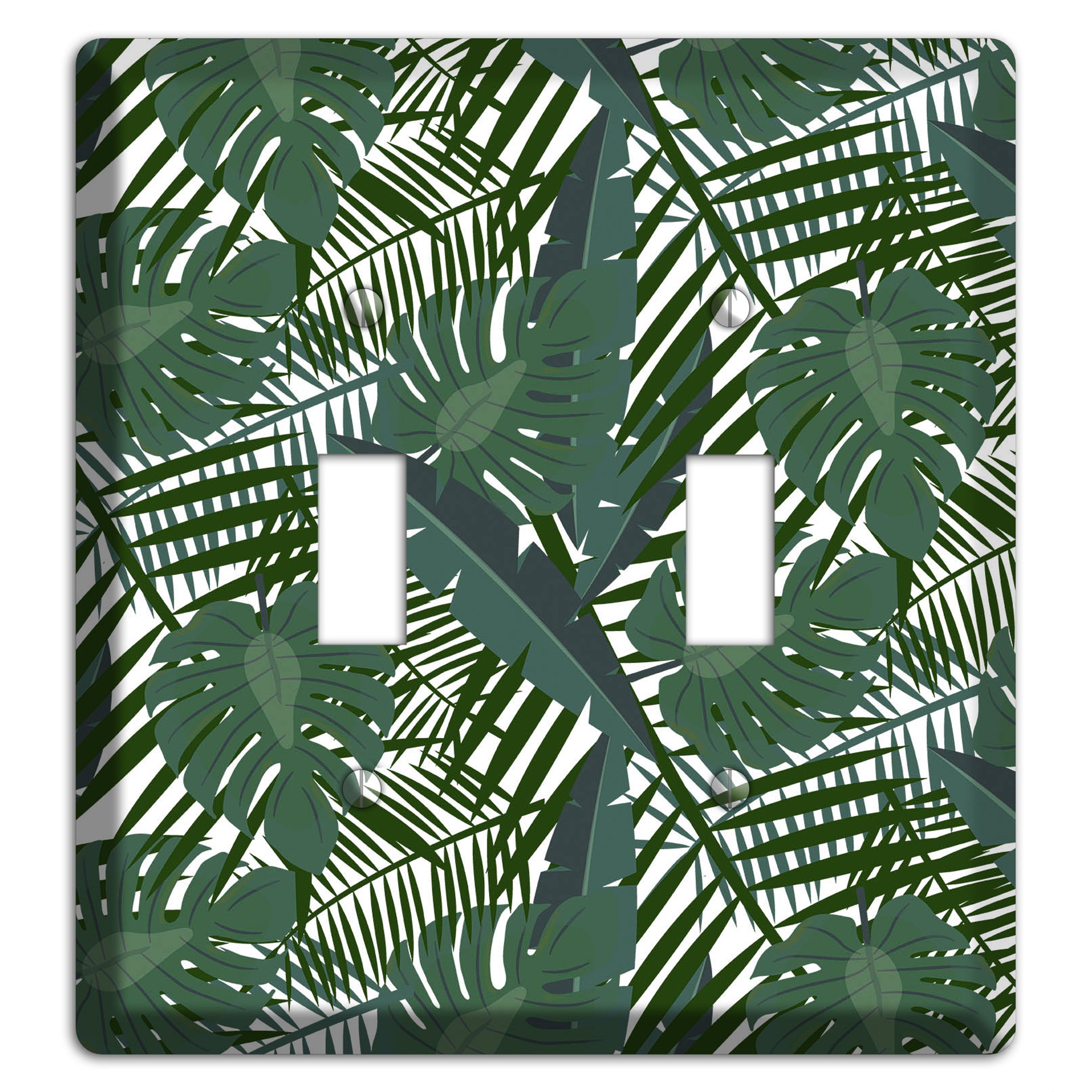 Leaves Style Q 2 Toggle Wallplate