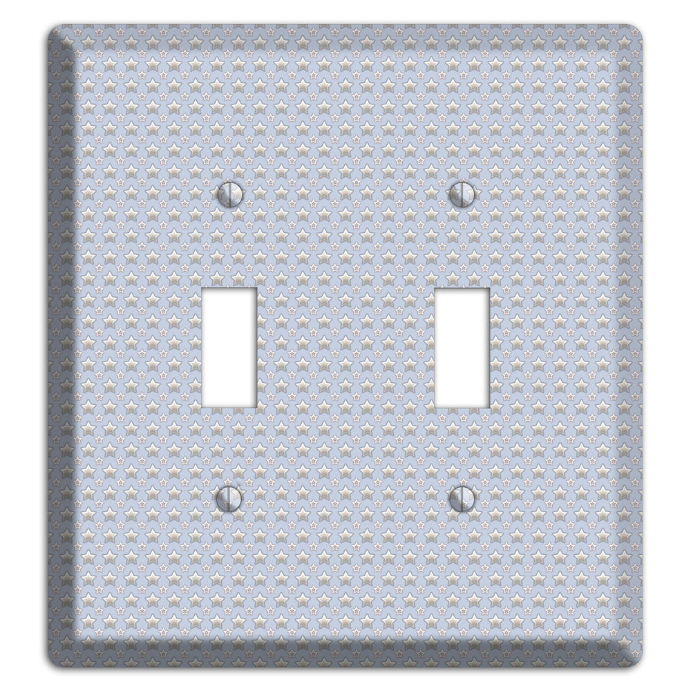 Grey Stars 2 Toggle Wallplate