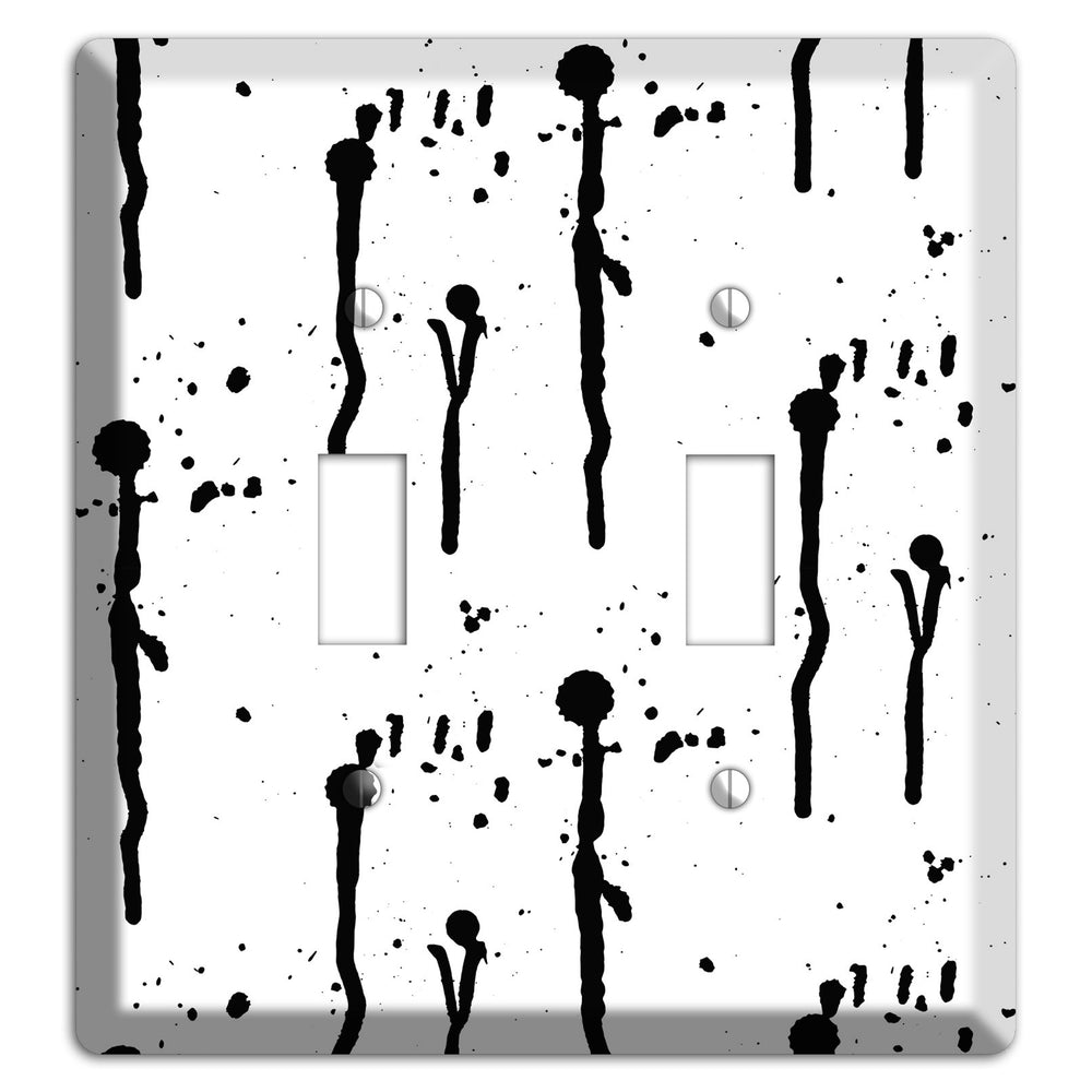Ink Drips 5 2 Toggle Wallplate