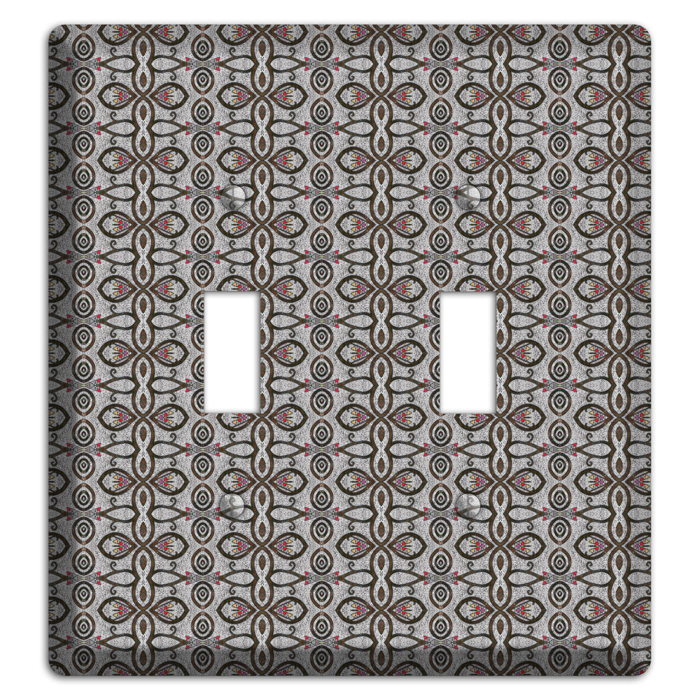 Grey Tapestry 2 Toggle Wallplate