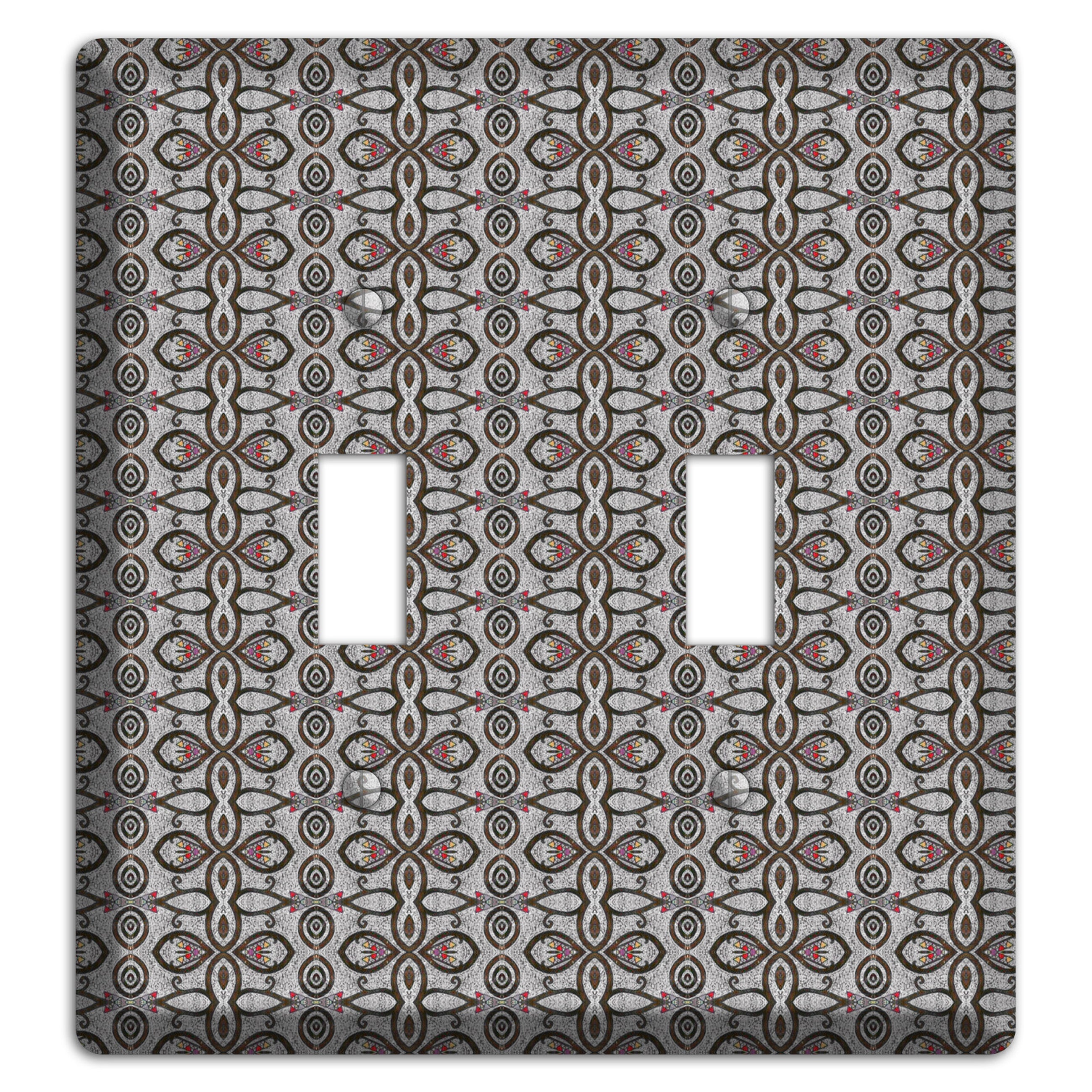 Grey Tapestry 2 Toggle Wallplate