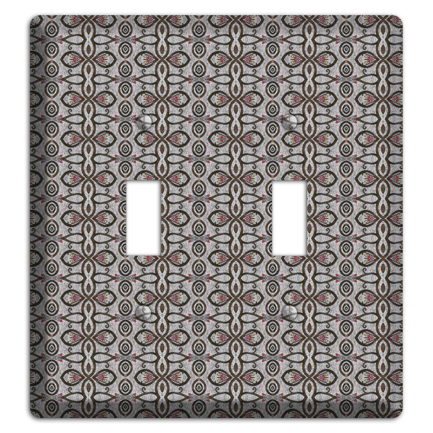 Grey Tapestry 2 Toggle Wallplate