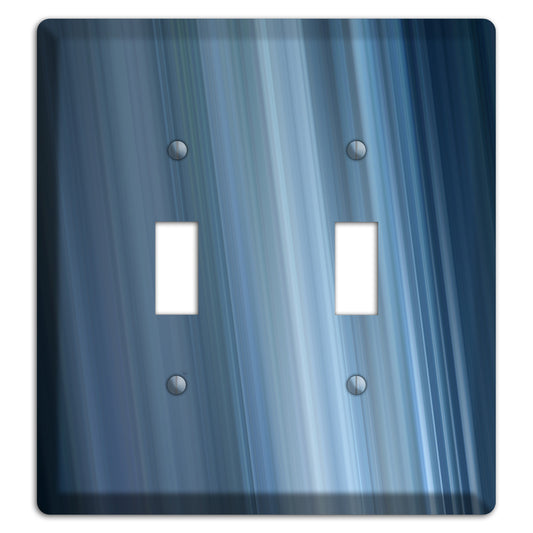 Dusty Blue Ray of Light 2 2 Toggle Wallplate