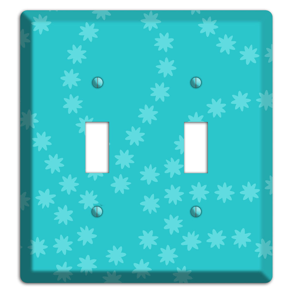 Multi Turquoise Constellation 2 Toggle Wallplate