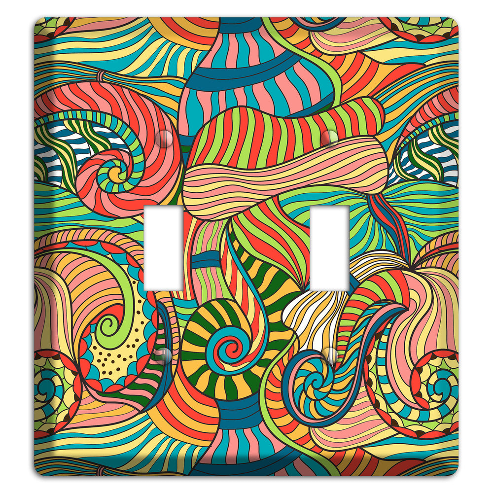 Retro Flourish 3 2 Toggle Wallplate