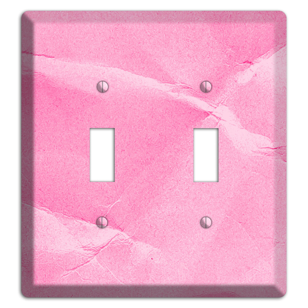 Carnation Pink Texture 2 Toggle Wallplate