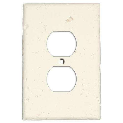 Paintable Stone Duplex Outlet Cover Plate