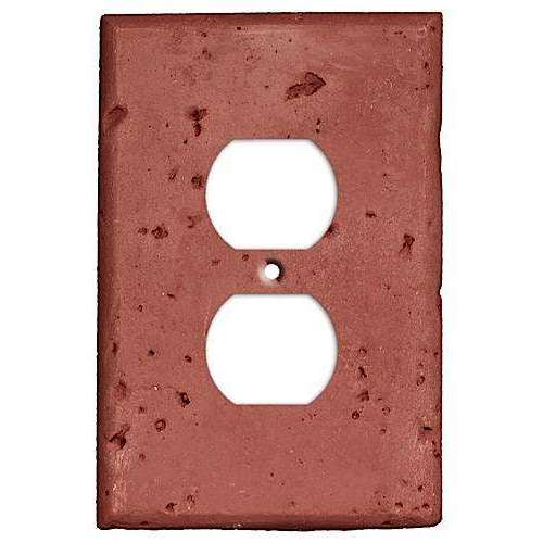 Brick Stone Duplex Outlet Cover Plate