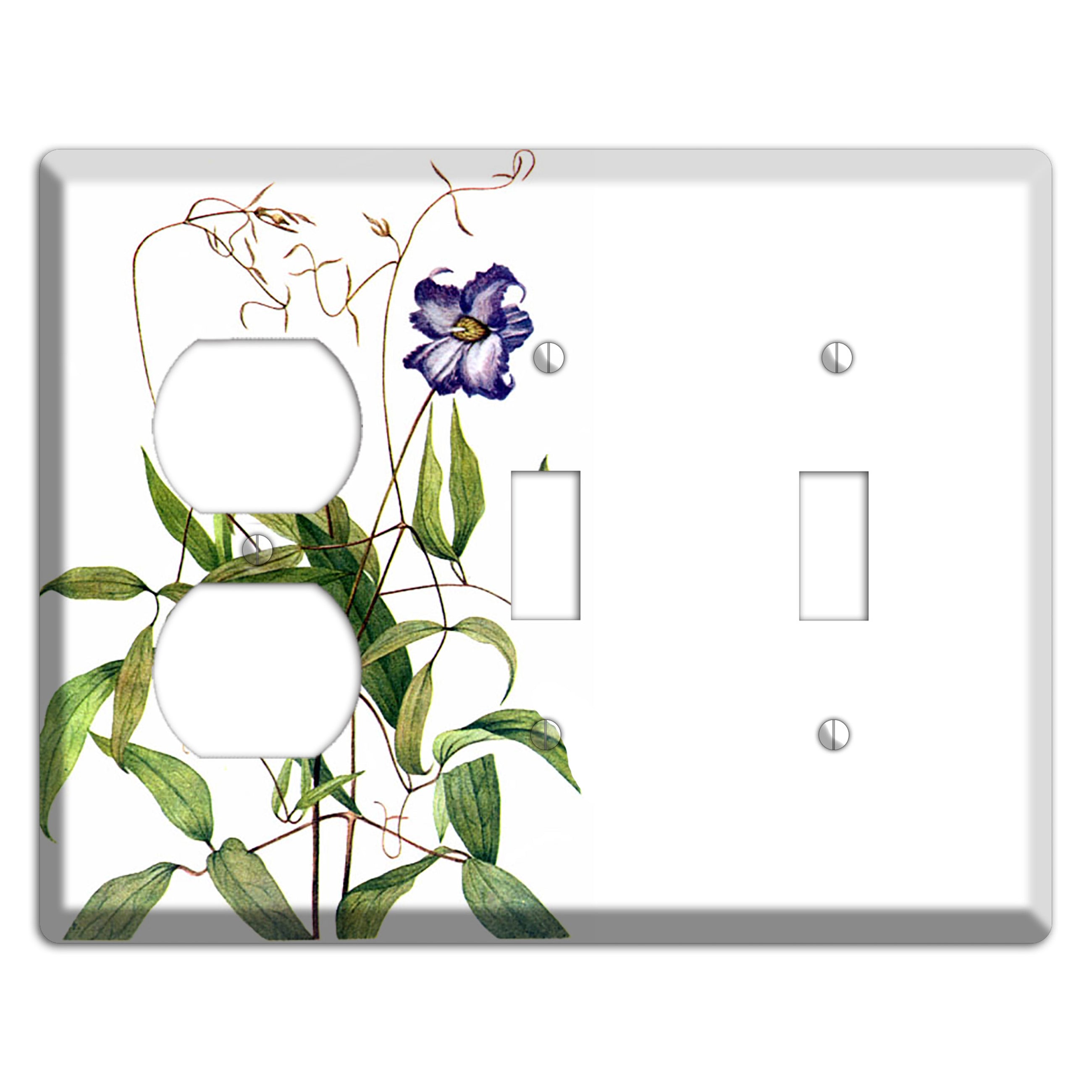 Clematis Crispa Duplex / 2 Toggle Wallplate
