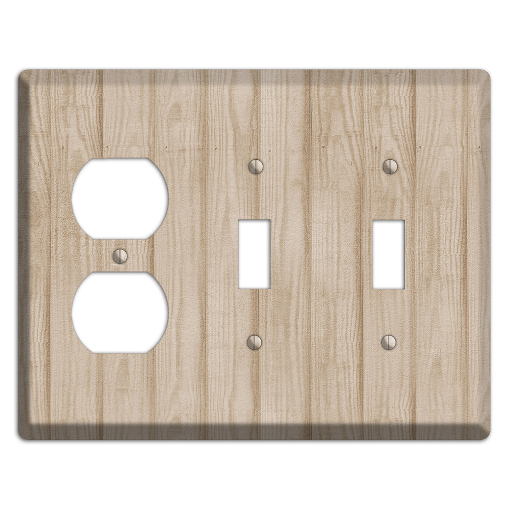 Indian Khaki Neutral Texture Duplex / 2 Toggle Wallplate