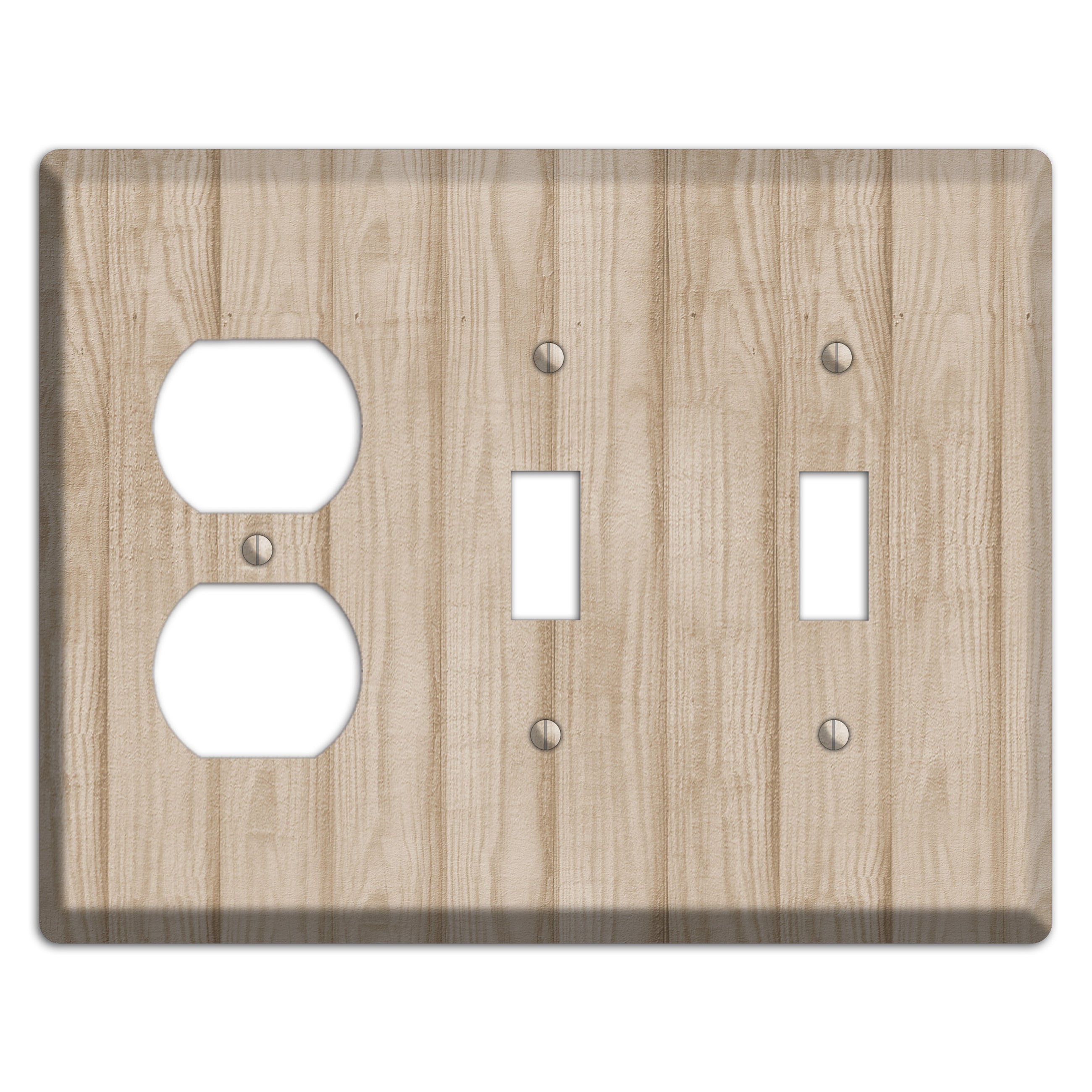 Indian Khaki Neutral Texture Duplex / 2 Toggle Wallplate