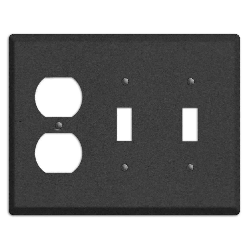 Charcoal Kraft Duplex / 2 Toggle Wallplate
