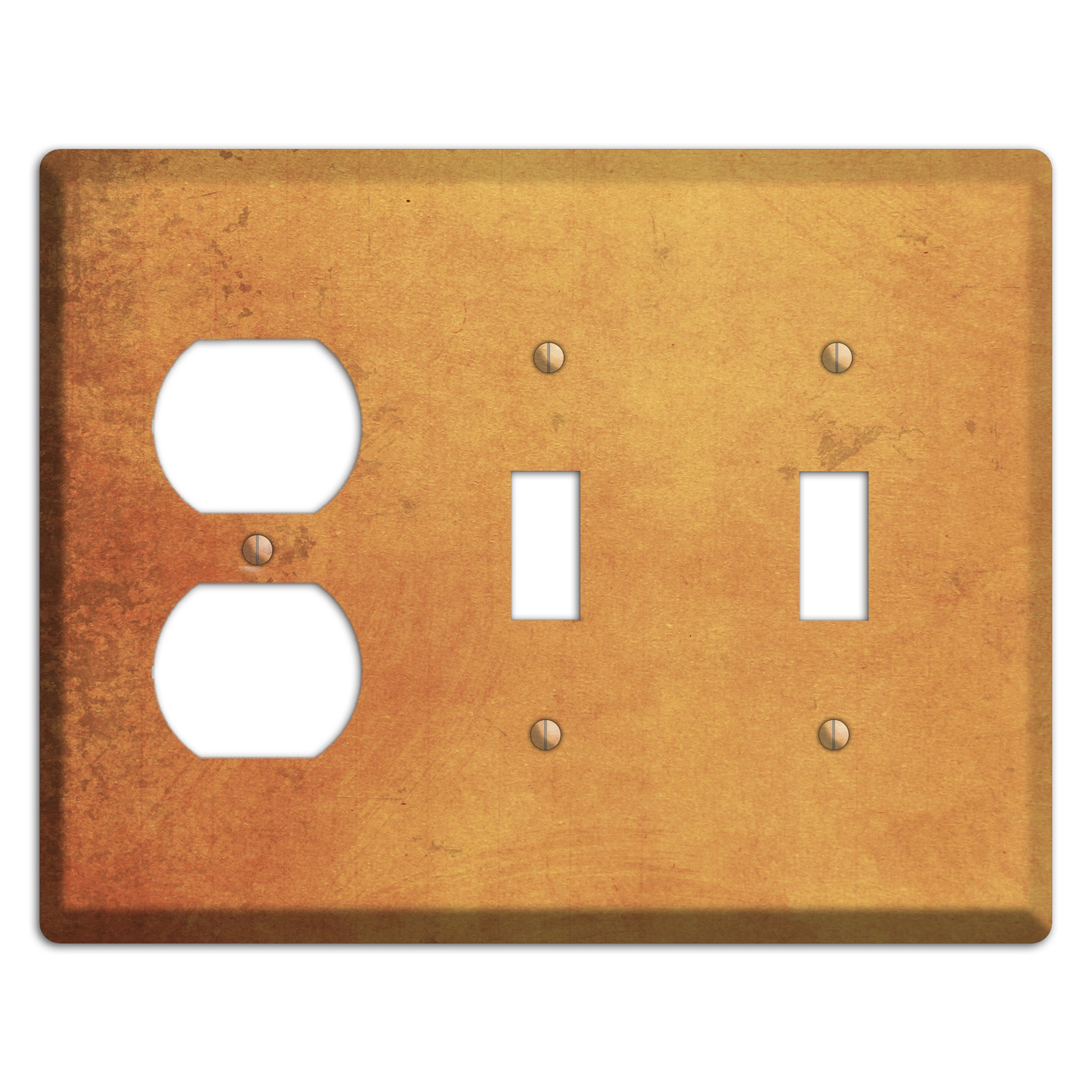 Di Sierra Vintage Grunge Duplex / 2 Toggle Wallplate