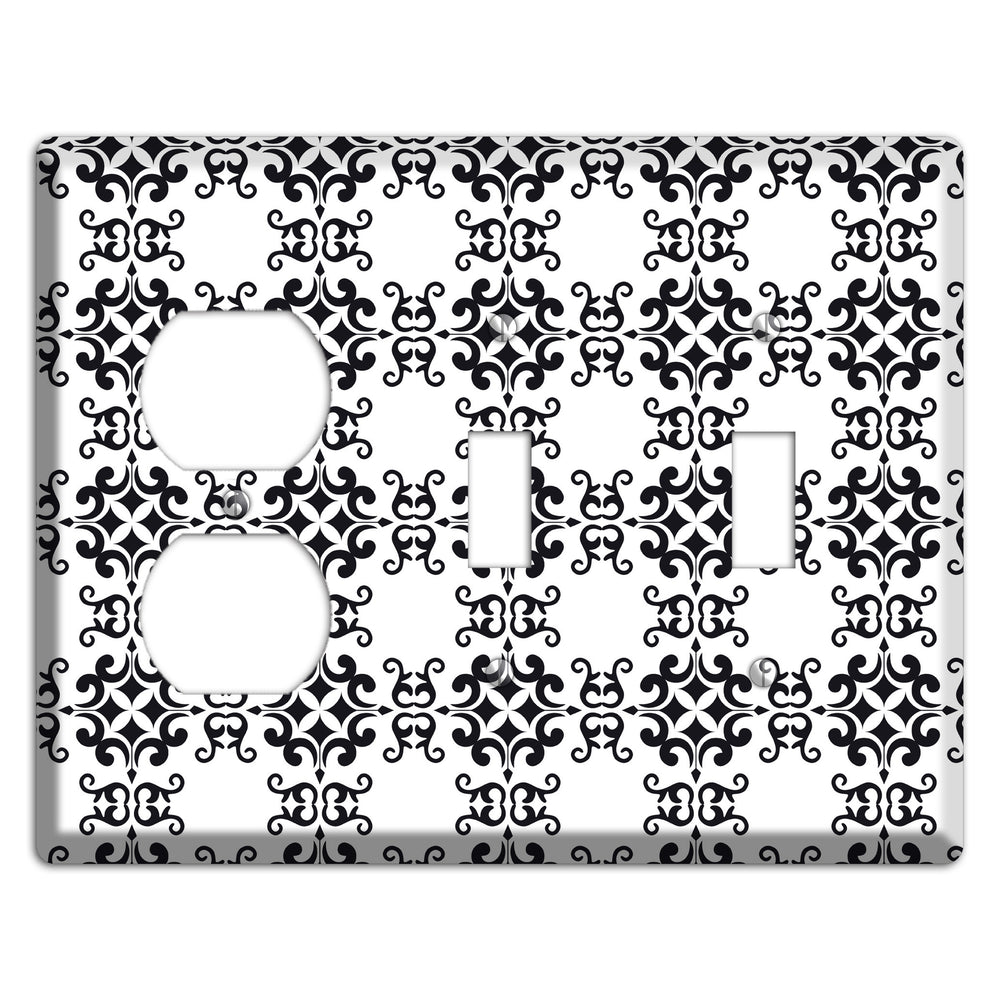 Moroccan 5 Duplex / 2 Toggle Wallplate