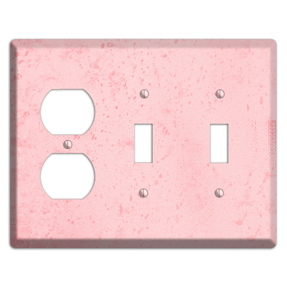 ShockingPpink Soft Coral Duplex / 2 Toggle Wallplate