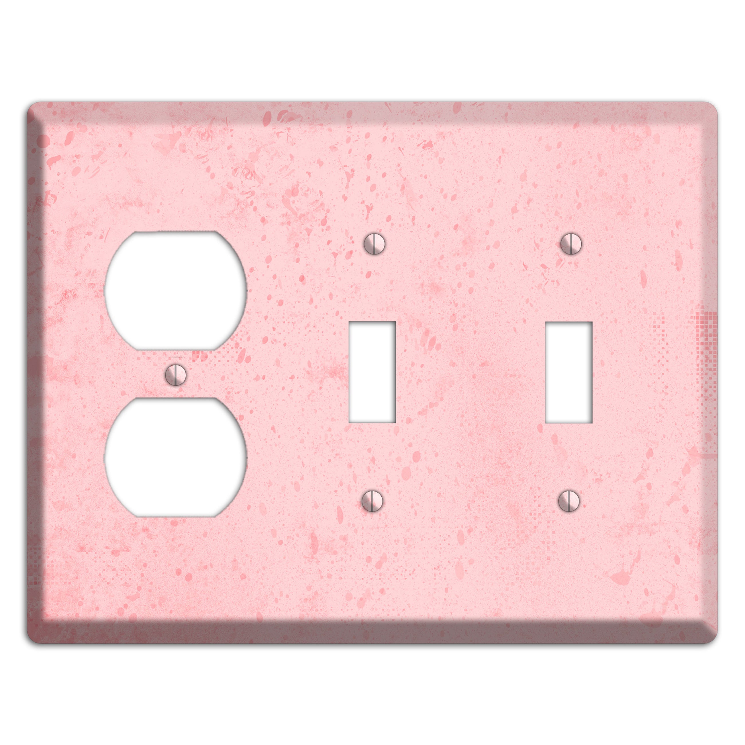ShockingPpink Soft Coral Duplex / 2 Toggle Wallplate