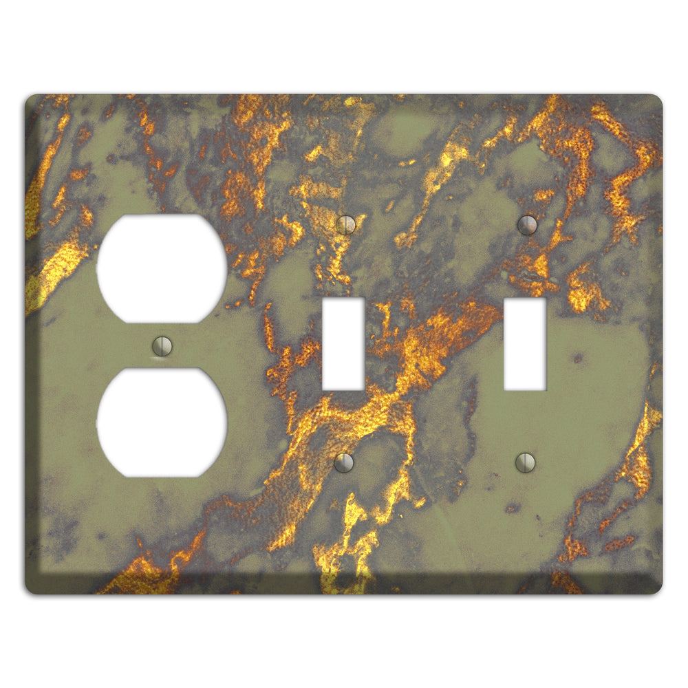 Gurkha Marble Duplex / 2 Toggle Wallplate