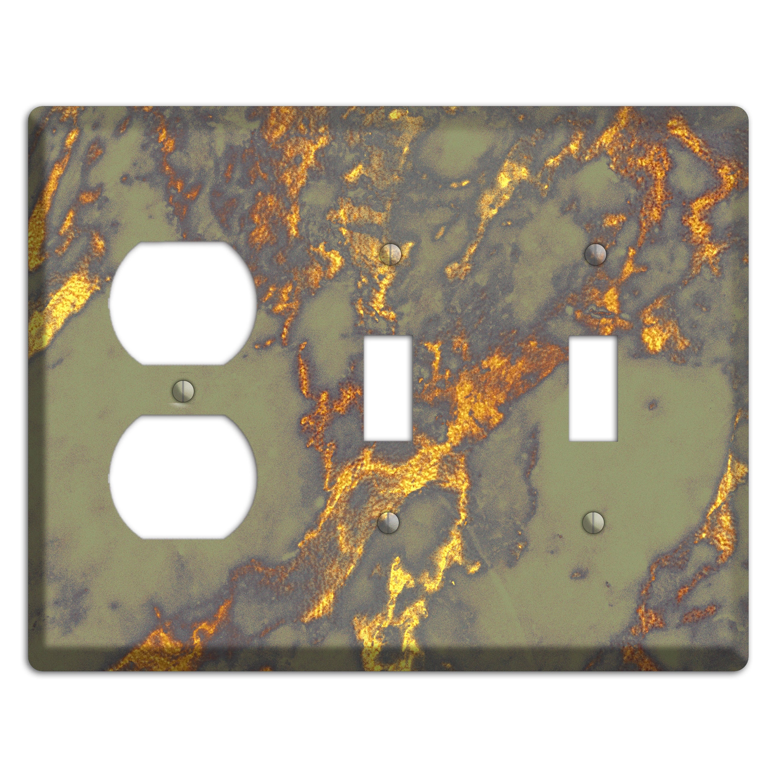 Gurkha Marble Duplex / 2 Toggle Wallplate