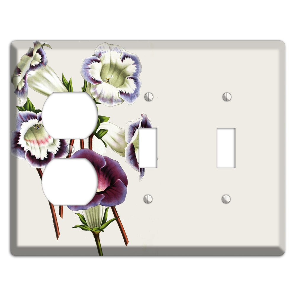 Gloxinas Duplex / 2 Toggle Wallplate