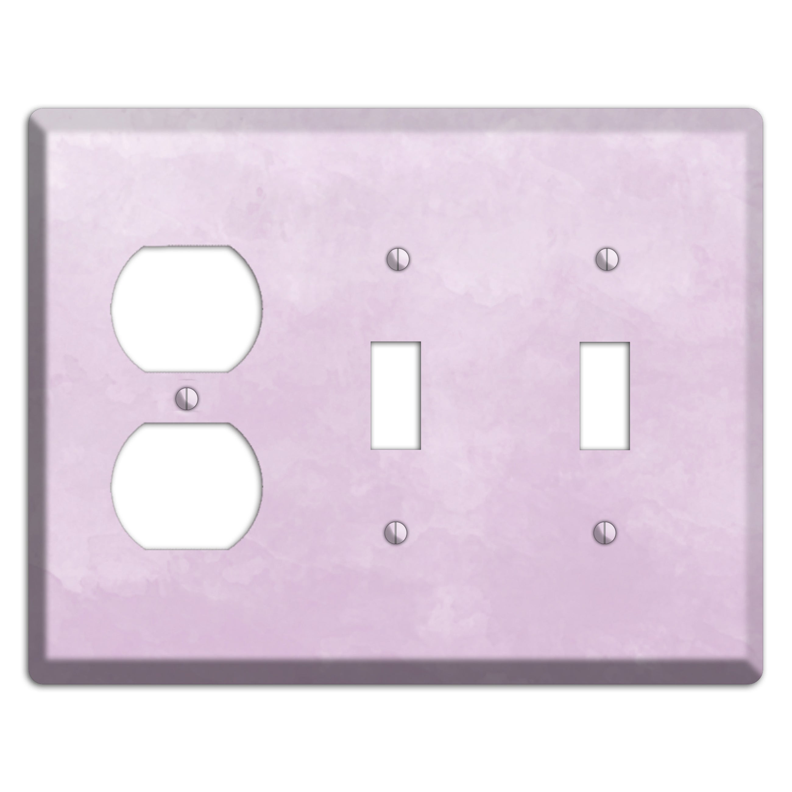 Lilac Ombre Duplex / 2 Toggle Wallplate