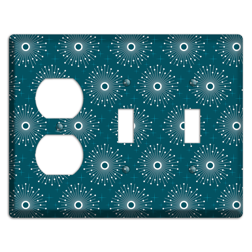 Star Burst Duplex / 2 Toggle Wallplate