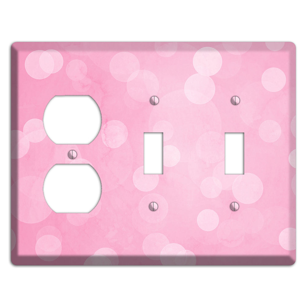 purple Pizzaz Pink Texture Duplex / 2 Toggle Wallplate