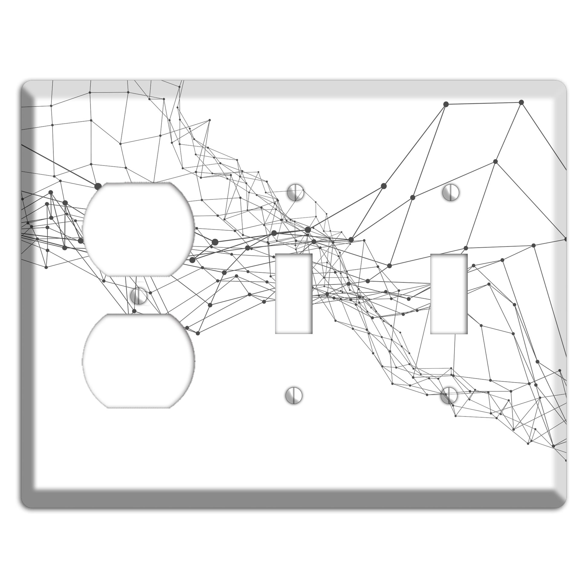 Linear G Duplex / 2 Toggle Wallplate