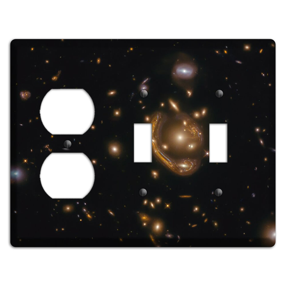 Rings of Relativity Duplex / 2 Toggle Wallplate