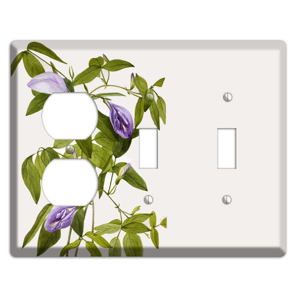 Clitoria Mariana Duplex / 2 Toggle Wallplate