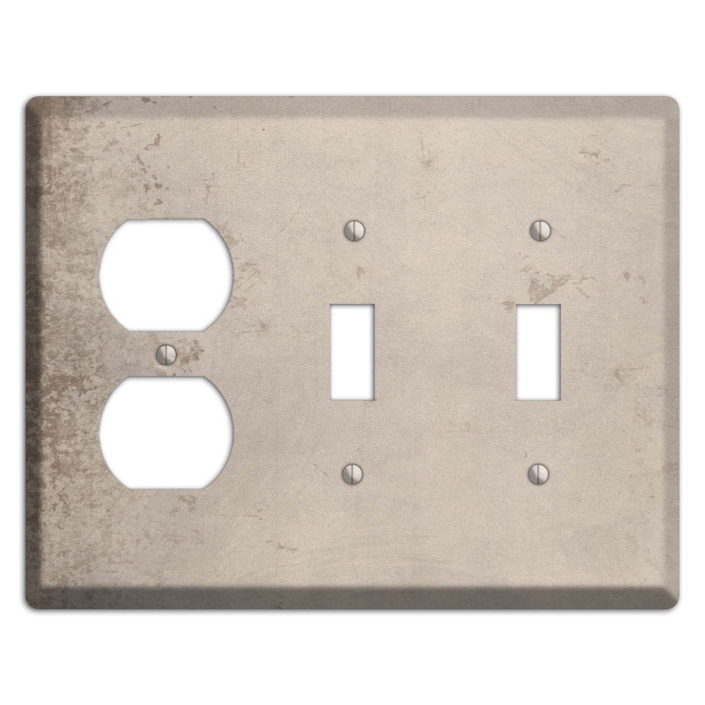 Sisal Vintage Grunge Duplex / 2 Toggle Wallplate