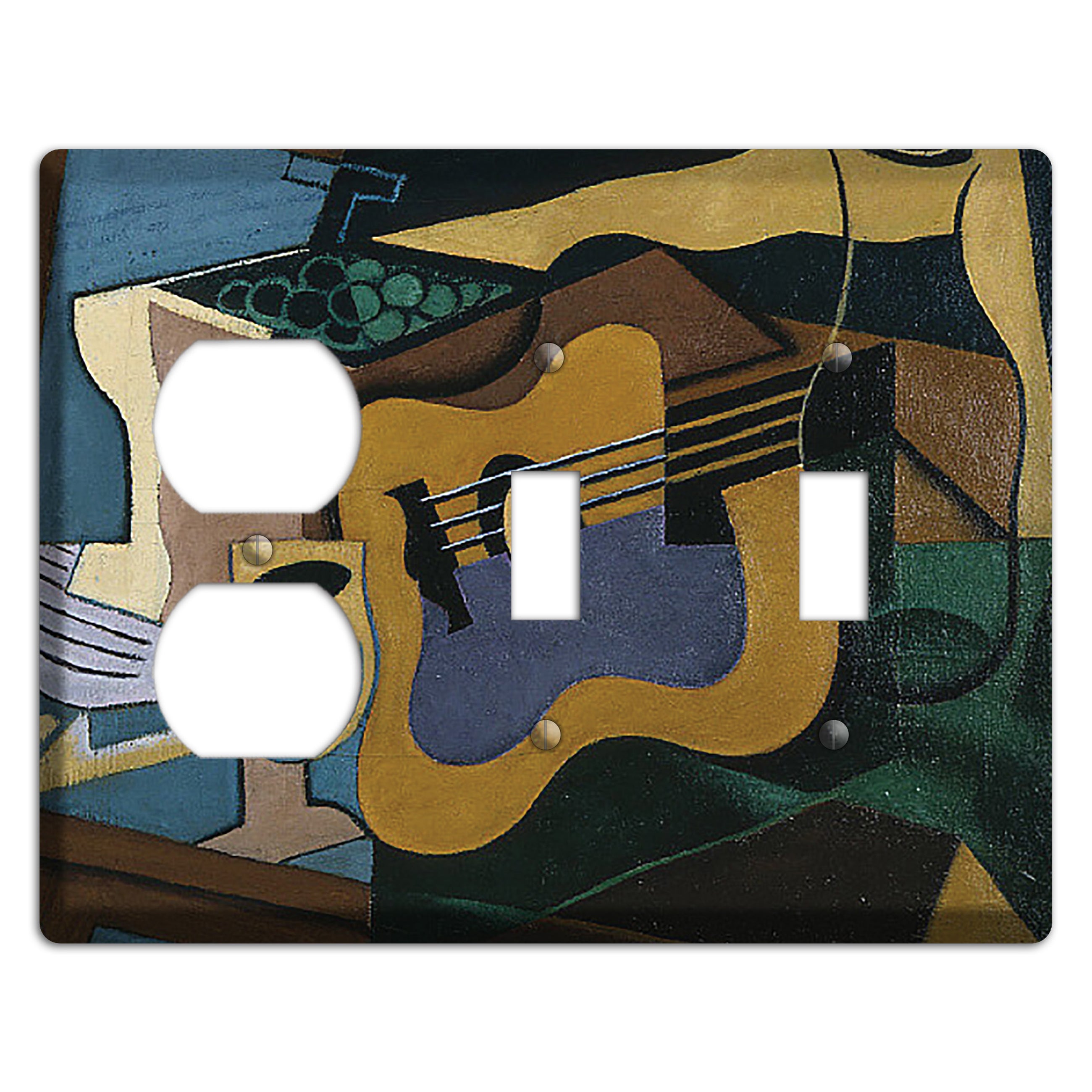 Juan Gris 3 Duplex / 2 Toggle Wallplate