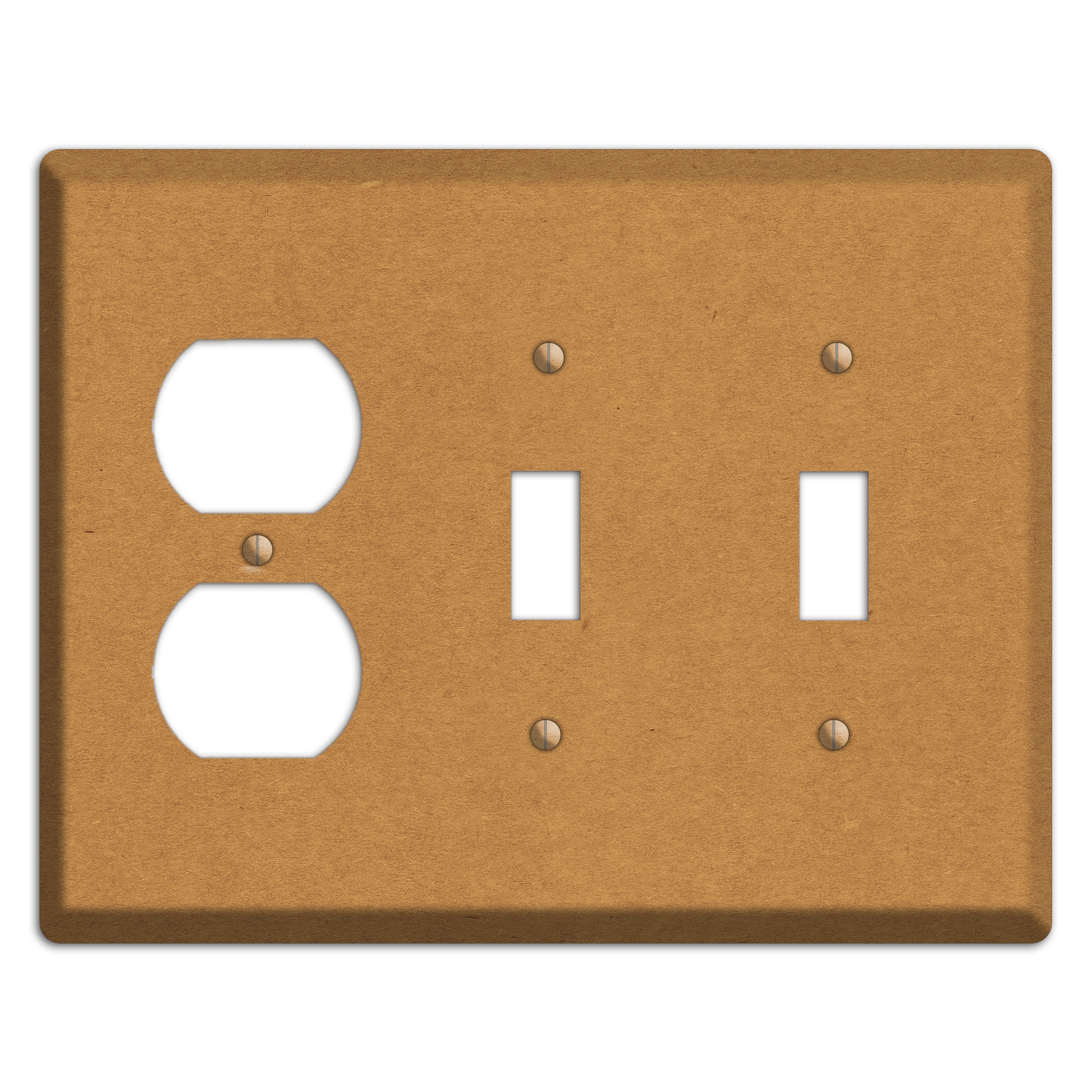 Twine Kraft Duplex / 2 Toggle Wallplate