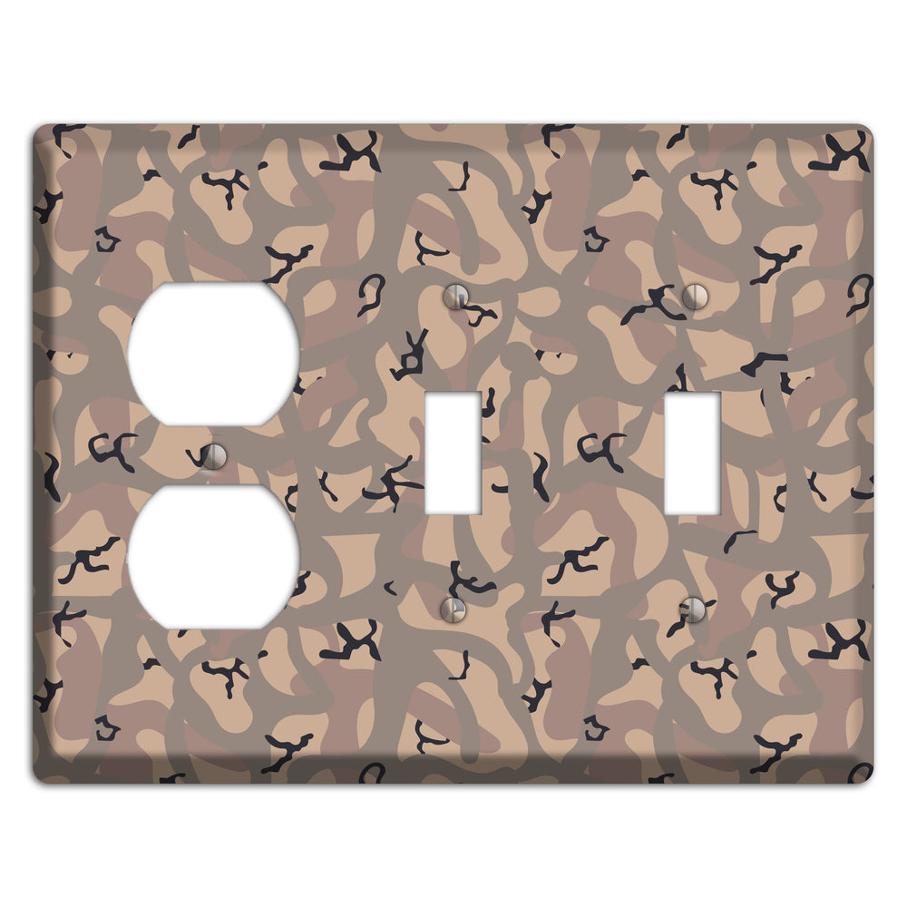 Urban Tracks Camo Duplex / 2 Toggle Wallplate