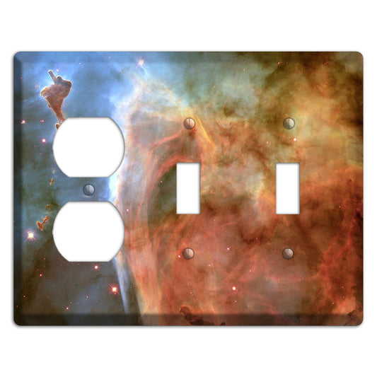 Carina Nebula Duplex / 2 Toggle Wallplate