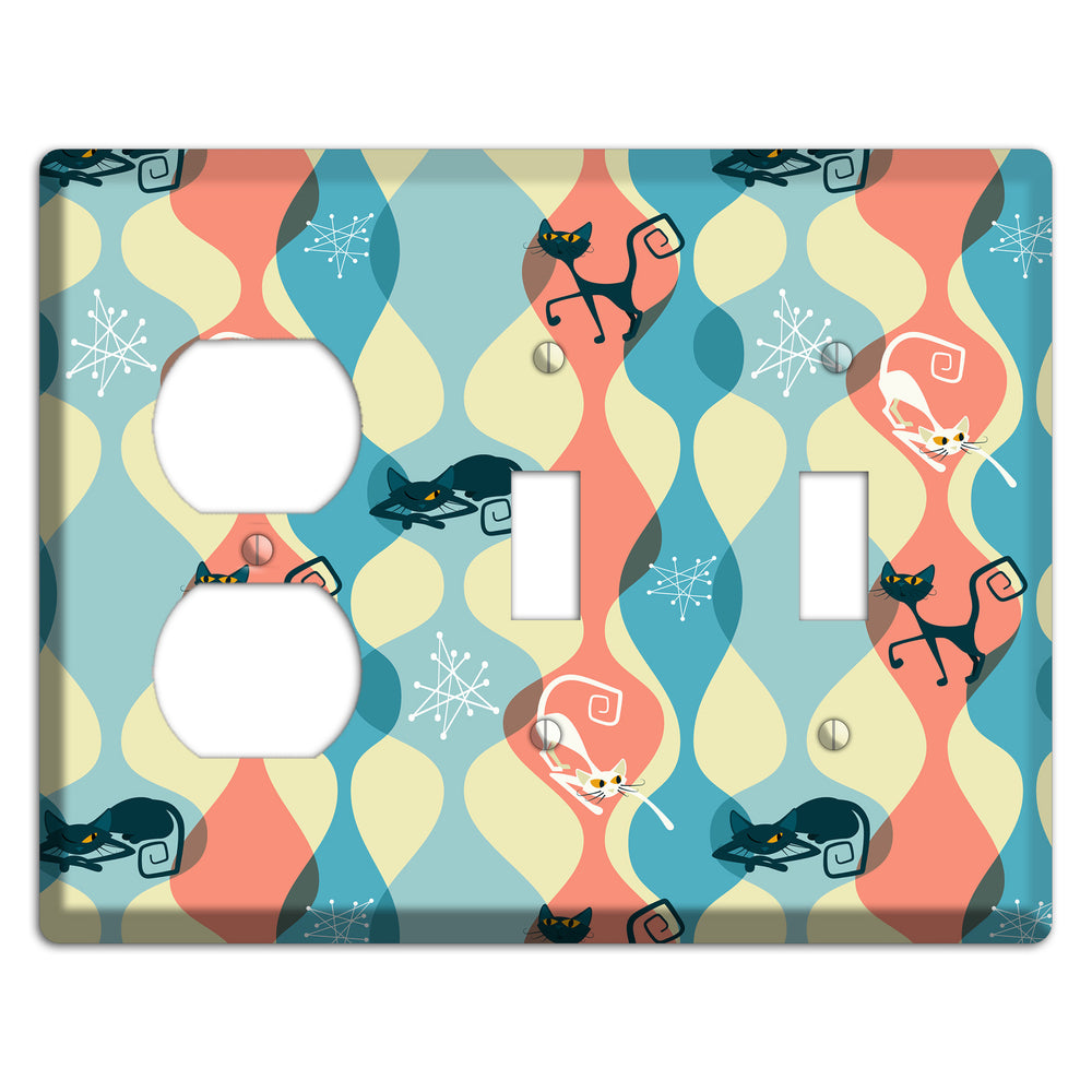 Atomic Kitty Duplex / 2 Toggle Wallplate