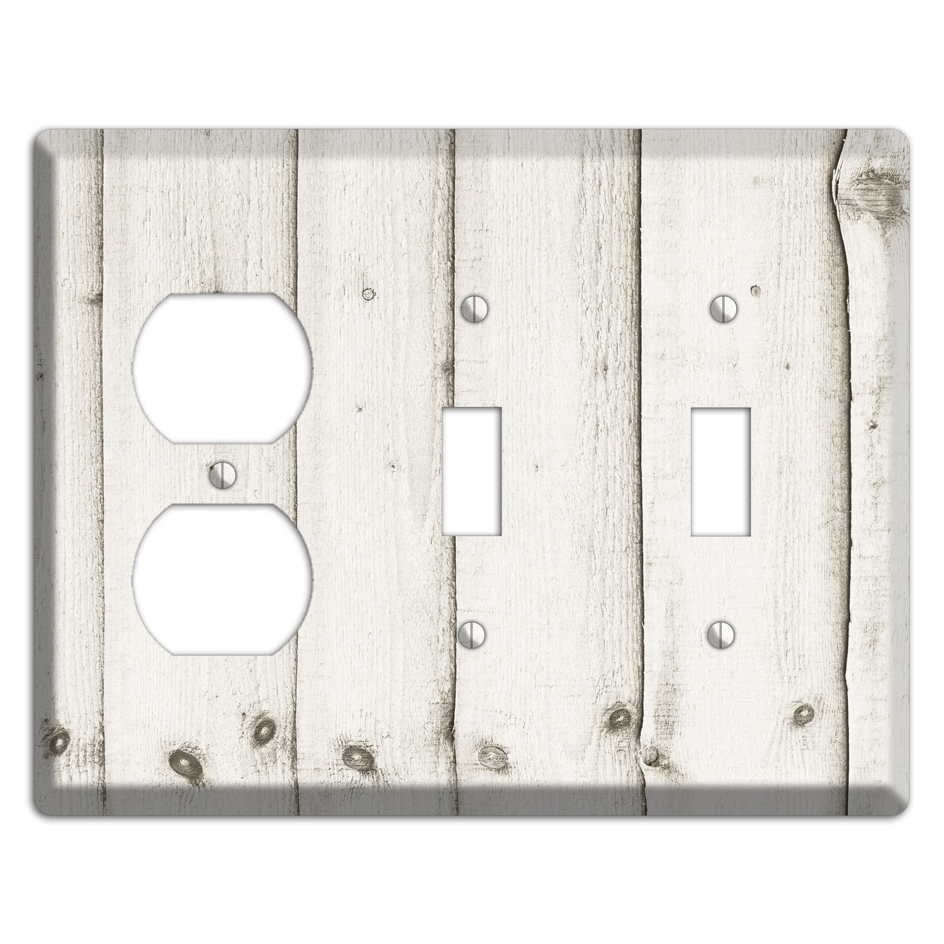 Swirl Antique Duplex / 2 Toggle Wallplate