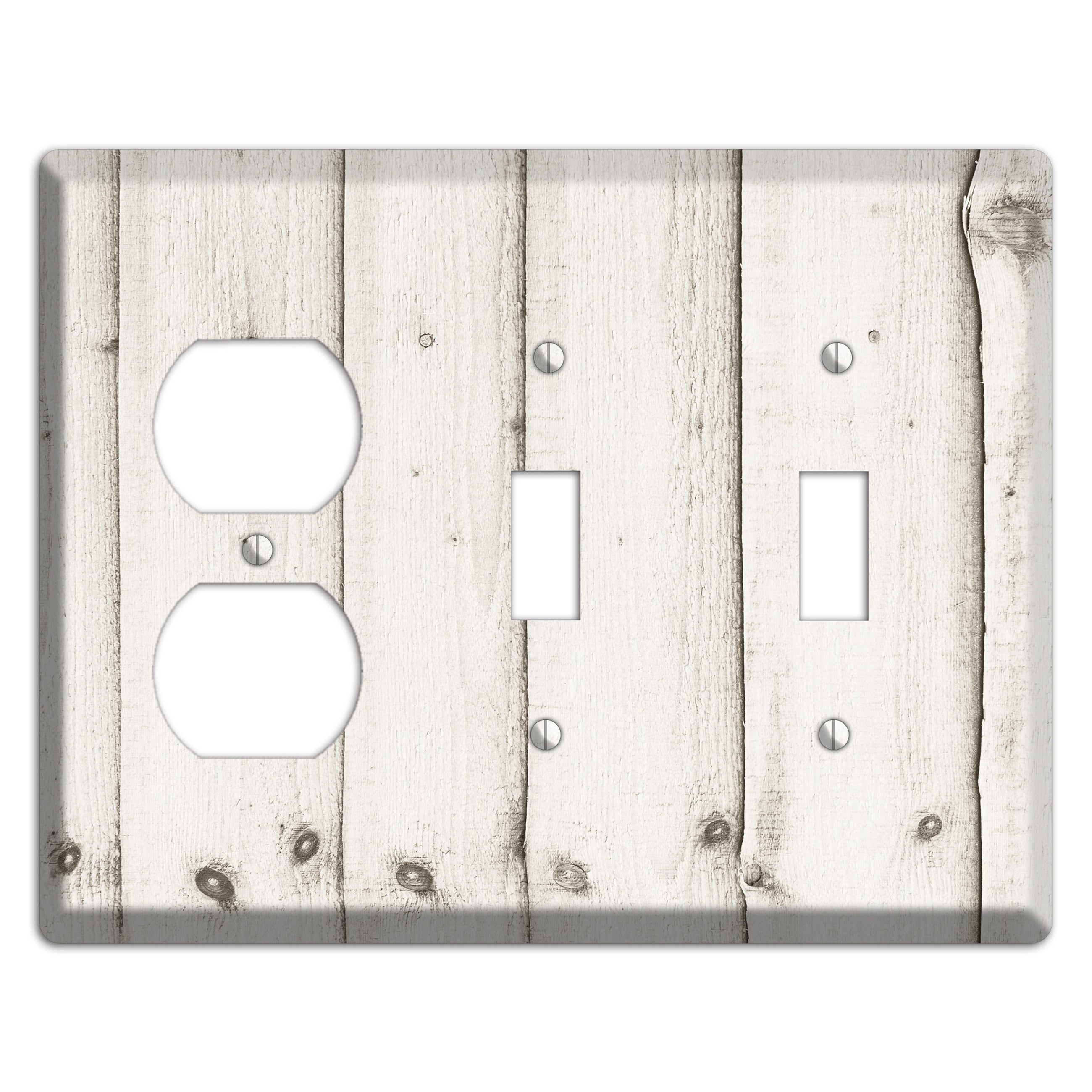 Swirl Antique Duplex / 2 Toggle Wallplate